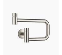 Dornbracht TARA ULTRA POT FILLER vanne d'eau froide, orientable, saillie 500mm, 30805875-06, Couleur: Platine Mat