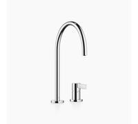 Dornbracht TARA ULTRA robinetterie à deux trous avec rosaces individuelles, saillie 241mm, 32815875-00, Couleur: chrome