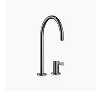Dornbracht TARA ULTRA robinetterie à deux trous avec rosaces individuelles, saillie 241mm, 32815875-19, Couleur: Chrome foncé