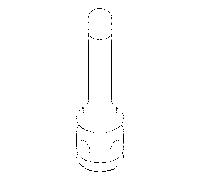 Dornbracht tirette pour inverseur 09310909420-06 09310909420 D.12 x 46 mm platine mat