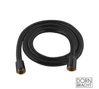 Flexible de douche métallique Dornbracht, 1/2x1/2x1750mm, double cÎne, 28204970, Coloris: Noir Mat - 28204970-33