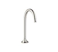 Dornbracht VAIA Bec déverseur pour lavabo sans garniture de vidage, saillie 168 mm, 13716809-08, Couleur: Platine Mat