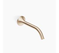 Dornbracht VAIA Bec déverseur mural pour lavabos, sans garniture de vidage, saillie 190mm, 13800809-46, Couleur: Champagne brossé