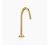 Dornbracht VAIA Bec déverseur pour lavabo sans garniture de vidage, saillie 168 mm, 13716809-28, Couleur: Laiton brossé
