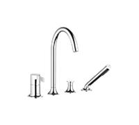 Dornbracht Vaia chromé bain à quatre trous 27632809-00 match1, pour installation de bord de baignoire / rebord de carrelage