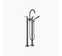 Dornbracht VAIA Mélangeur bain/douche à deux trous, montage indépendant, garniture de douche à main, manette, saillie 221mm, 25943819-19, Couleur: Chrome foncé