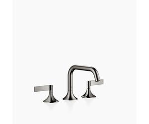 Dornbracht VAIA Mélangeur de lavabo à trois trous avec vidage, poignée à levier, saillie 165mm, 20705819-19, Couleur: Chrome foncé
