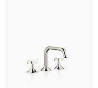 Dornbracht VAIA Mélangeur de lavabo à trois trous avec vidage, poignée croisillon, saillie 165mm, 20705809-08, Couleur: platine