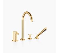 Dornbracht VAIA Mitigeur de bain à 4 trous pour montage sur bord de baignoire ou de carrelage, saillie 220 mm, 27632809-28, Couleur: Laiton brossé