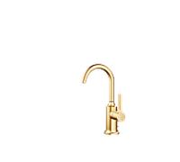 Dornbracht VAIA Mitigeur monocommandé pour lavabo avec garniture découlement, saillie 123 mm, 33510809-28, Couleur: Laiton brossé
