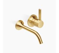 Dornbracht VAIA Mitigeur monocommandé mural pour lavabo sans vidage, saillie 190mm, 36860809-28, Couleur: Laiton brossé