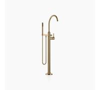 Dornbracht VAIA Mitigeur monocommandé pour bain, tube de trop-plein pour montage indépendant avec garniture de douche flexible, saillie 281mm, 25863809-39, Couleur: Dark Brass brossé