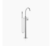 Dornbracht VAIA Mitigeur monocommandé pour bain, tube de trop-plein pour montage indépendant avec garniture de douche flexible, saillie 281mm, 25863809-00, Couleur: chrome