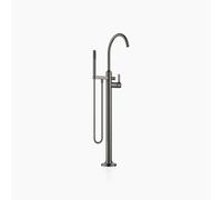 Dornbracht VAIA Mitigeur monocommandé pour bain, tube de trop-plein pour montage indépendant avec garniture de douche flexible, saillie 281mm, 25863809-99, Couleur: foncé Platine mat