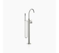 Dornbracht VAIA Mitigeur monocommandé pour bain, tube de trop-plein pour montage indépendant avec garniture de douche flexible, saillie 281mm, 25863809-06, Couleur: Platine Mat