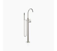 Dornbracht VAIA Mitigeur monocommandé pour bain, tube de trop-plein pour montage indépendant avec garniture de douche flexible, saillie 281mm, 25863809-08, Couleur: platine