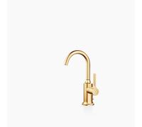 Dornbracht VAIA Mitigeur monocommandé pour lavabo avec garniture découlement, saillie 123 mm, 33510809-28, Couleur: Laiton brossé