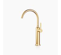 Dornbracht VAIA Mitigeur monocommandé pour lavabo avec pied surélevé sans vidage, saillie 201 mm, 33534809-28, Couleur: Laiton brossé
