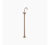 Dornbracht VAIA Mitigeur monocommandé pour lavabo avec tube de trop-plein sans vidage, poignées croisillons, saillie 202mm, 22585809-42, Couleur: bronze brossé