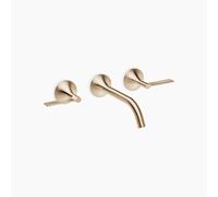 Dornbracht VAIA Mitigeur mural pour lavabo sans vidage, manette, saillie 190mm, 36712819-46, Couleur: Champagne brossé