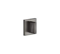 Dornbracht Vanne cachée, Fermeture à Gauche, Chaud 1/2", kit d'assemblage Final avec Structure Waves, Coloris: foncé Platine Mat - 36617707-99