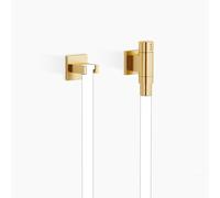 Dornbracht WATER TUBE Coude de raccordement mural Kneipp avec vanne, avec support de flexible, 27821979-28, Couleur: Laiton brossé