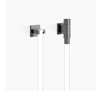 Dornbracht WATER TUBE Coude de raccordement mural Kneipp avec vanne, avec support de flexible, 27821979-99, Couleur: foncé Platine mat