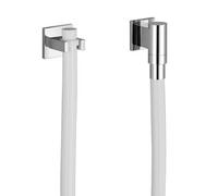 Dornbracht WaTER TUBE Coude mural pour tube Kneipp avec rosace individuelle avec support de flexible Chrome 27822979-00