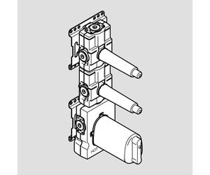 Dornbracht xTOOL Module de mitigeur thermostatique encastré avec 2 robinets 3/4", 3552197090,