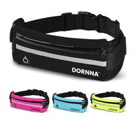 DORNNA® Ceinture Running Smartphone Homme et Femme, Sac Banane Sport de Course a Pied, Sport, Jogging, Footing, Courir - Fitness Belt Bag pour Tous Les Telephones. (Noir)