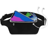 DORNNA® Sac Banane Running pour Homme & Femme | Ceinture de Course Étanche | Portable | Fitness Belt Bag pour Tous Les Téléphones (Noir)