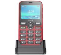 Téléphone portable basique Doro 1880 2,4" 4G Micro SIM Rouge