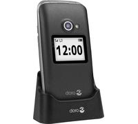 DORO 2424GS - Téléphone portable, à clapet, dédié senior, graphite-argent