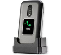 Doro 2880 4G Téléphone portable à clapet pour seniors - Touche d'appel d'urgence - Facile à utiliser - Touches à commande vocale - Bluetooth (Rouge)