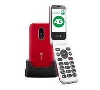 Doro - 6820 - Téléphone 4G à Clapet Débloqué pour Seniors - Touches Numériques Parlantes - Caméra - Touche d'Assistance - Socle Chargeur