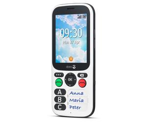 Doro 780X, Barre, Double SIM, 320 x 240 pixels, Bluetooth, 1600 mAh, Blanc 7982