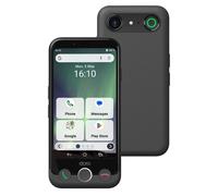Doro - Pack Smartphone Aurora A10 - Socle de Charge Inclus - Facile à Utiliser - Touche d'Assistance - Localisation GPS - Compatible Appareils Auditifs - Socle de Recharge à Induction - Graphite