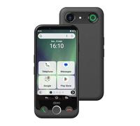 Doro Aurora A10 Smartphone pour Seniors, Téléphone Portable Senior | Smartphone simple pour senior avec WhatsApp, grand écran, touche SOS GPS, compatible appareils auditifs, graphite