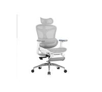 Doro C300 Chaise de Bureau Ergonomique avec Soutien Lombaire Dynamique, avec Repose-pieds Blanc