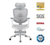 Doro C300 Pro V2 Chaise ergonomique - Soutien lombaire auto-adaptatif 2.0, Dossier SynchroFlex, Appui-tête 3D large, Accoudoirs 8D, Inclinaison 135°, Profondeur d'assise réglable, Repose-pieds, 150 kg