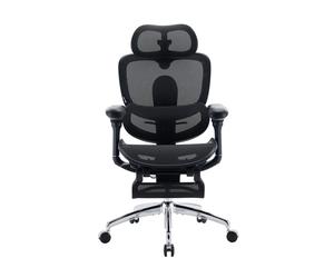 Doro C300 Pro V2 Chaise ergonomique - Soutien lombaire auto-adaptatif 2.0, Dossier SynchroFlex, Appui-tête 3D large, Accoudoirs 8D, Inclinaison 135°, Profondeur d'assise réglable, Repose-pieds, 150 kg