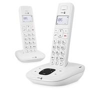 Doro Comfort 1015 Duo Téléphone sans Fil DECT pour Seniors avec Répondeur, Fonction d'Appel Interne/Intercom et Mains-Libres (Blanc)