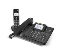 Doro Téléphone filaire/sans-fil Comfort 4005 – Répondeur, ID d'appelant, DECT/GAP, noir + combiné