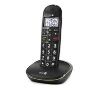 Doro Téléphone sans fil PhoneEasy 110 – ID d'appelant, appel en instance – DECT/GAP – Noir