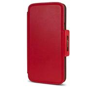 Doro - Étui-Portefeuille d'origine pour Smartphone 8050 - Protection Complète - Fonction Portefeuille - Rouge