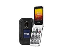 Doro Leva L20 Protect Pack - Téléphone Portable Senior - Téléphone À Clapet 4G Débloqué - Grand Écran - Son HD Puissant - Appareil Photo - Touche d'Assistance avec GPS - Socle Chargeur Inclus - Cover
