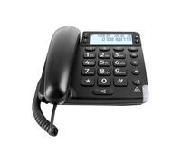 DORO Magna 4000 - Téléphone filaire avec ID d'appelant/appel en instance - noir