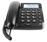 Doro Téléphone filaire Magna 4000 – ID d'appelant et appel en instance – Amplifié – Noir