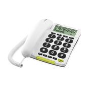 Doro Phone Easy 312Cs, Téléphone analogique, Haut-parleur, 30 entrées, Identification de l'appelant, Blanc 5640