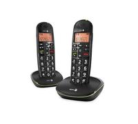 Doro PhoneEasy 100w duo Téléphone DECT Identification de l'appelant Noir
